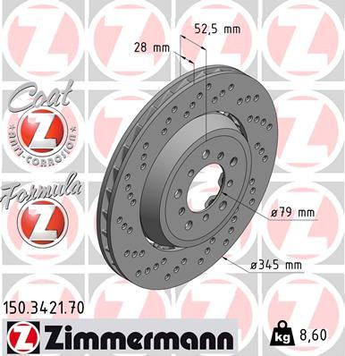 Zimmermann 150.3421.70 - Əyləc Diski furqanavto.az