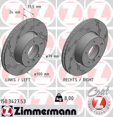 Zimmermann 150.3427.53 - Əyləc Diski furqanavto.az