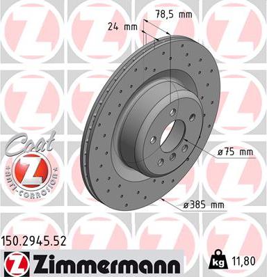 Zimmermann 150.2945.52 - Əyləc Diski furqanavto.az