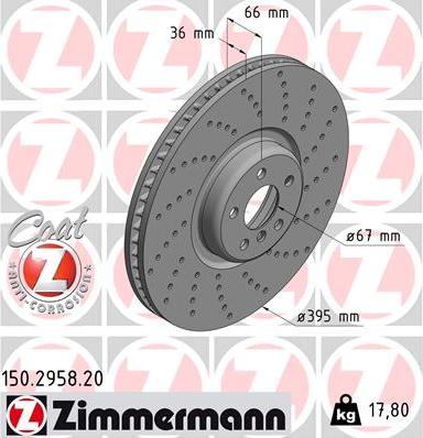 Zimmermann 150.2958.20 - Əyləc Diski furqanavto.az