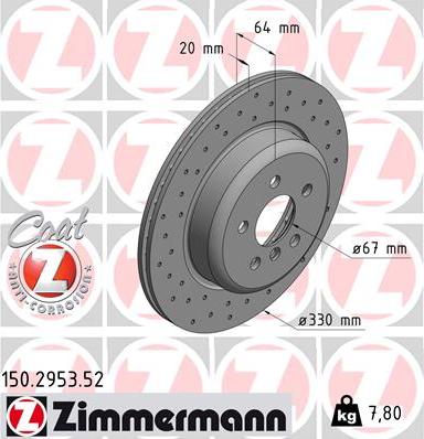 Zimmermann 150.2953.52 - Əyləc Diski furqanavto.az