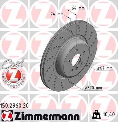 Zimmermann 150.2960.20 - Əyləc Diski furqanavto.az