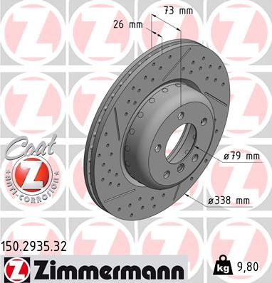 Zimmermann 150.2935.32 - Əyləc Diski furqanavto.az