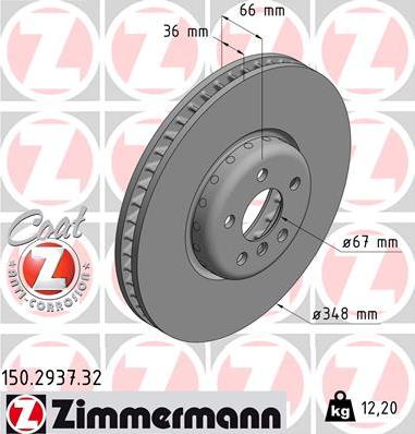 Zimmermann 150.2937.32 - Əyləc Diski furqanavto.az