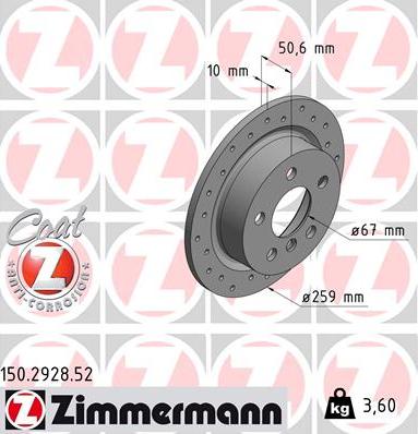 Zimmermann 150.2928.52 - Əyləc Diski furqanavto.az