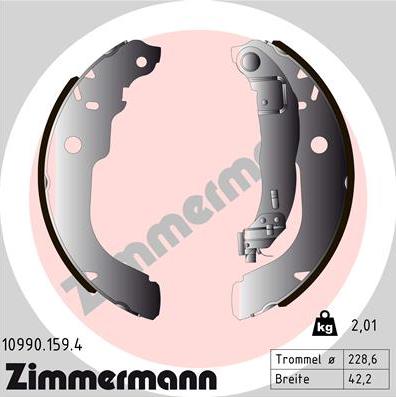 Zimmermann 10990.159.4 - Əyləc Başlığı Dəsti furqanavto.az