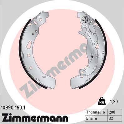 Zimmermann 10990.160.1 - Əyləc Başlığı Dəsti furqanavto.az