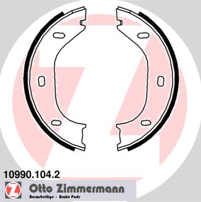 Zimmermann 10990.104.2 - Əyləc başlığı dəsti, dayanacaq əyləci furqanavto.az