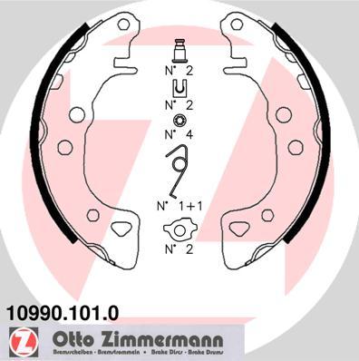 Zimmermann 10990.101.0 - Əyləc Başlığı Dəsti furqanavto.az