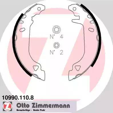 Zimmermann 10990.110.8 - Əyləc Başlığı Dəsti furqanavto.az