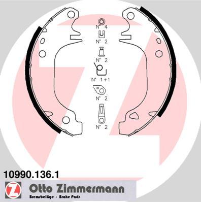 Zimmermann 10990.136.1 - Əyləc Başlığı Dəsti furqanavto.az