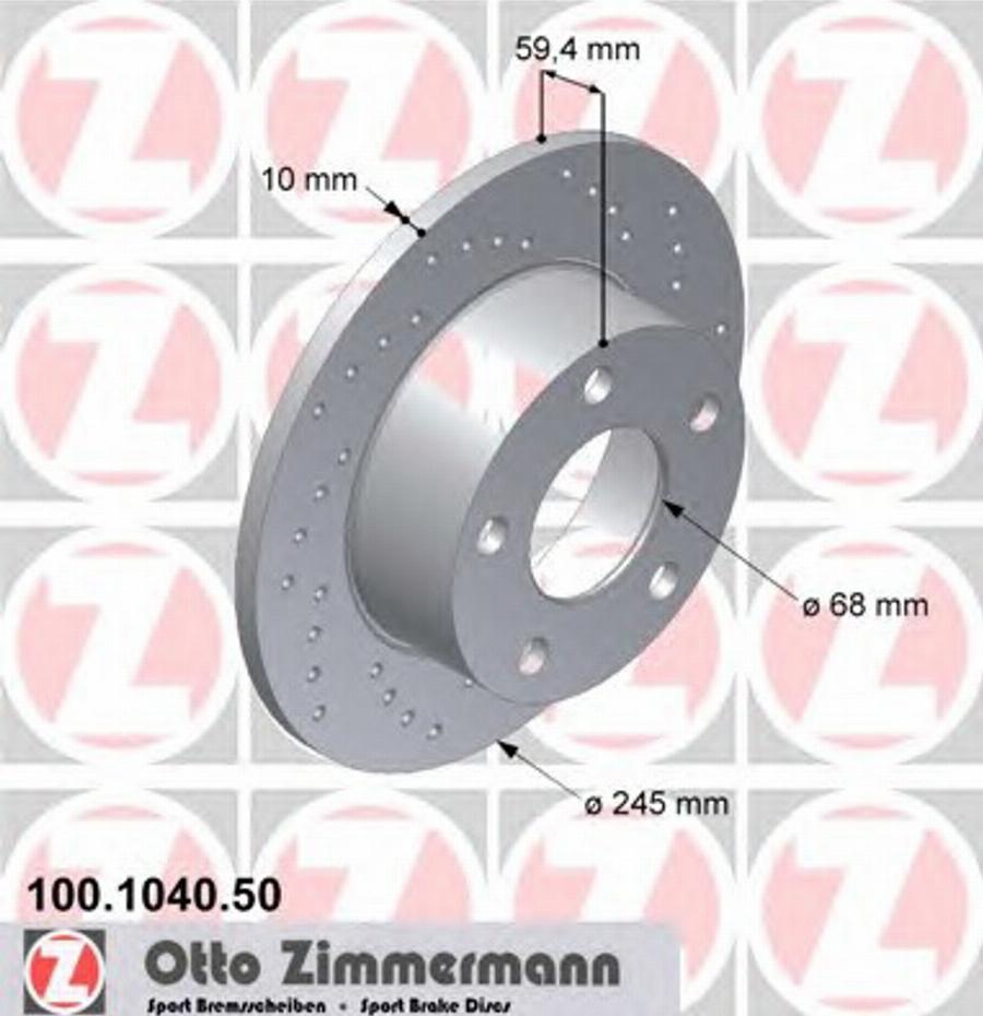 Zimmermann 100104050 - Əyləc Diski furqanavto.az