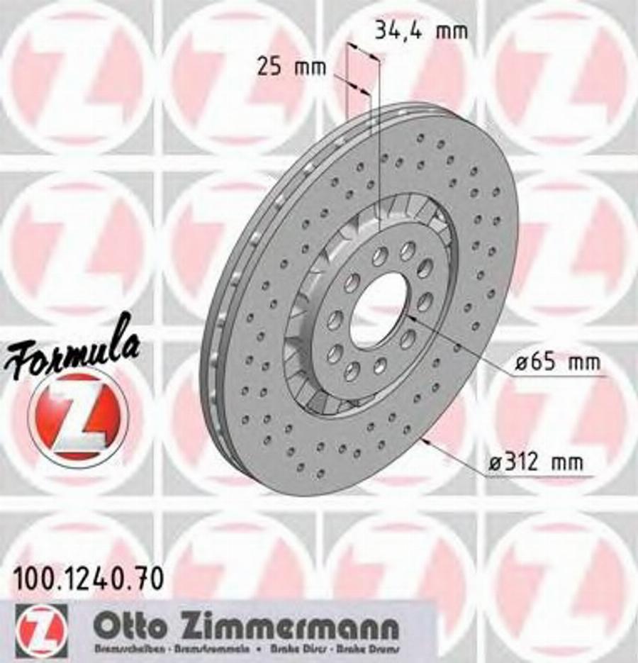 Zimmermann 100.1240.70 - Əyləc Diski furqanavto.az