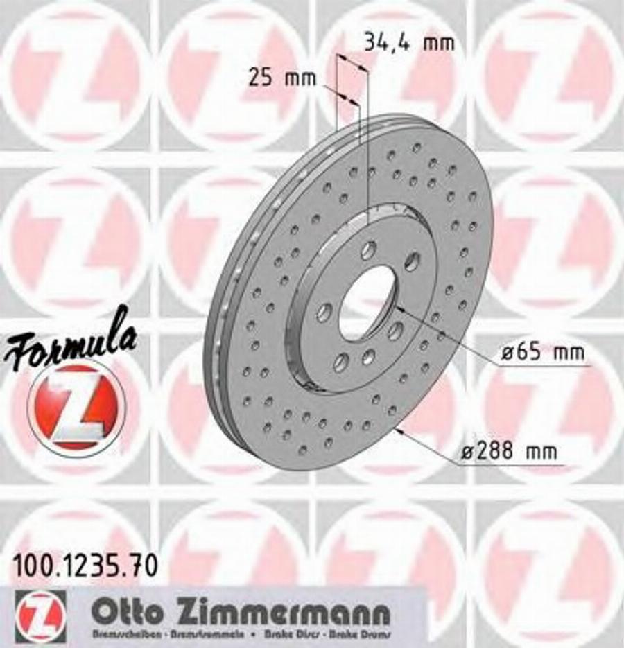 Zimmermann 100.1235.70 - Əyləc Diski www.furqanavto.az