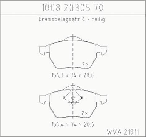 Zimmermann 10082030570 - Əyləc altlığı dəsti, əyləc diski furqanavto.az