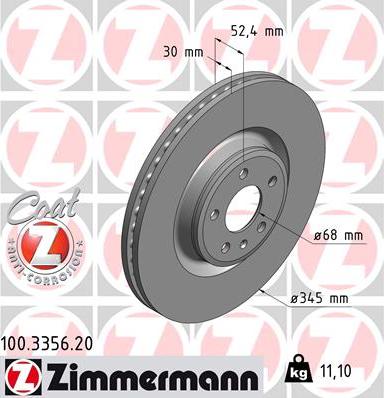 Zimmermann 100.3356.20 - Əyləc Diski furqanavto.az