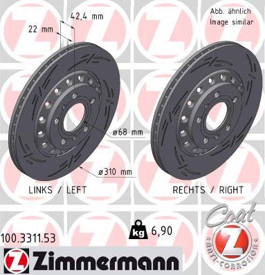 Zimmermann 100.3311.53 - Əyləc Diski furqanavto.az