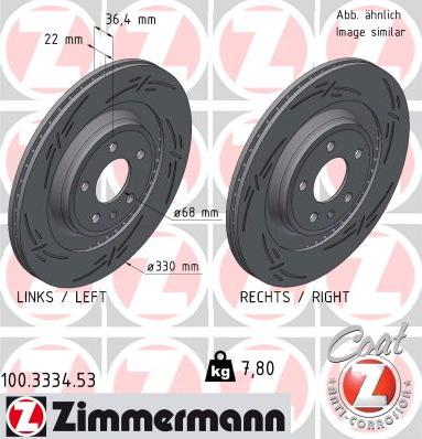 Zimmermann 100.3334.53 - Əyləc Diski furqanavto.az