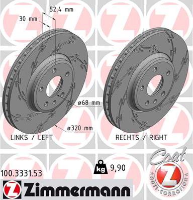 Zimmermann 100.3331.53 - Əyləc Diski furqanavto.az