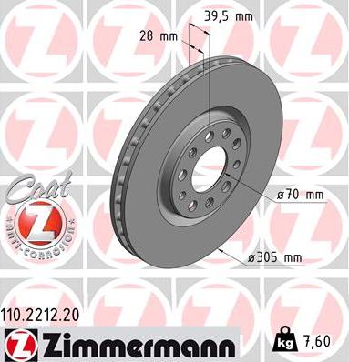 Zimmermann 110.2212.20 - Əyləc Diski furqanavto.az