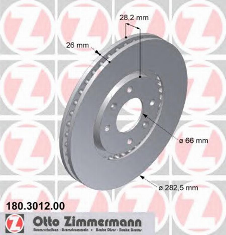 Zimmermann 180.3012.00 - Əyləc Diski furqanavto.az