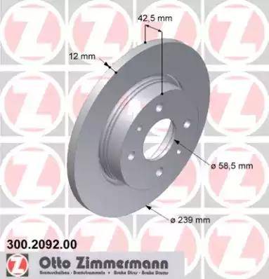 Zimmermann 300.2092.00 - Əyləc Diski www.furqanavto.az