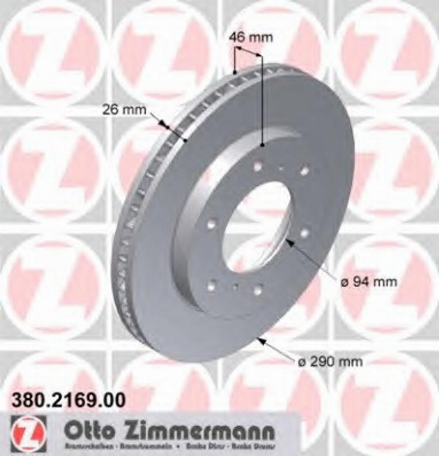 Zimmermann 380.2169.00 - Əyləc Diski furqanavto.az