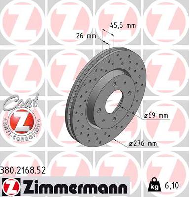 Zimmermann 380.2168.52 - Əyləc Diski furqanavto.az