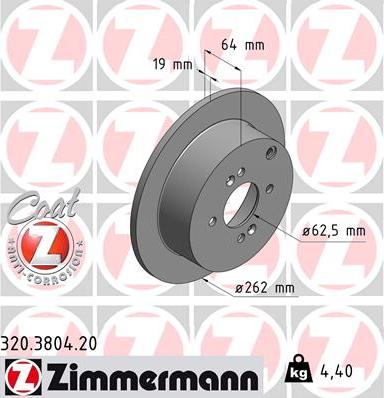 Zimmermann 320.3804.20 - Əyləc Diski furqanavto.az