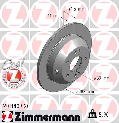 Zimmermann 320.3807.20 - Əyləc Diski furqanavto.az