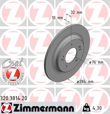 Zimmermann 320.3814.20 - Əyləc Diski furqanavto.az