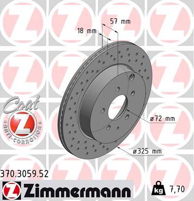 Zimmermann 370.3059.52 - Əyləc Diski furqanavto.az