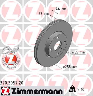 Zimmermann 370.3057.20 - Əyləc Diski furqanavto.az