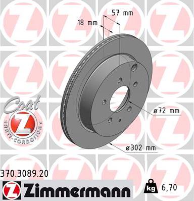 Zimmermann 370.3089.20 - Əyləc Diski furqanavto.az