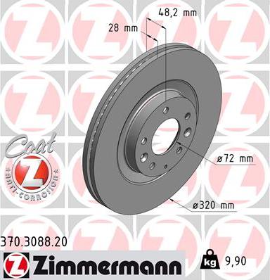 Zimmermann 370.3088.20 - Əyləc Diski furqanavto.az