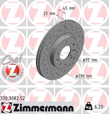 Zimmermann 370.3082.52 - Əyləc Diski furqanavto.az