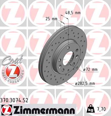 Zimmermann 370.3074.52 - Əyləc Diski furqanavto.az