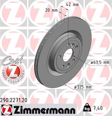 Zimmermann 290.2271.20 - Əyləc Diski furqanavto.az