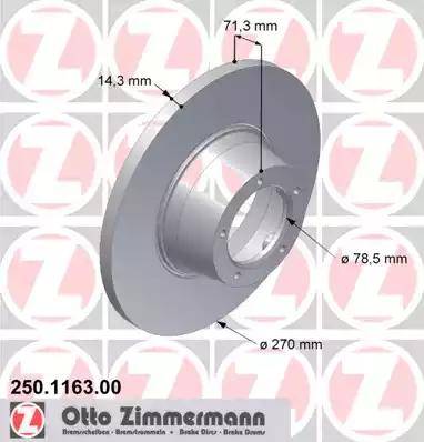 Zimmermann 250.1163.00 - Əyləc Diski furqanavto.az