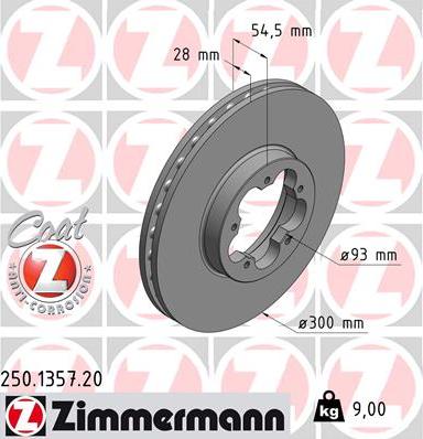 Zimmermann 250.1357.20 - Əyləc Diski furqanavto.az