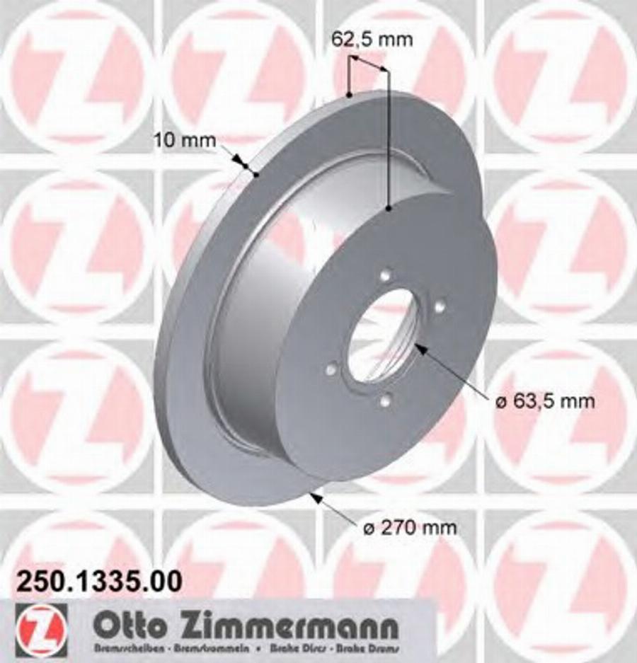 Zimmermann 250 1335 00 - Əyləc Diski furqanavto.az