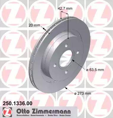 Zimmermann 250.1336.00 - Əyləc Diski furqanavto.az