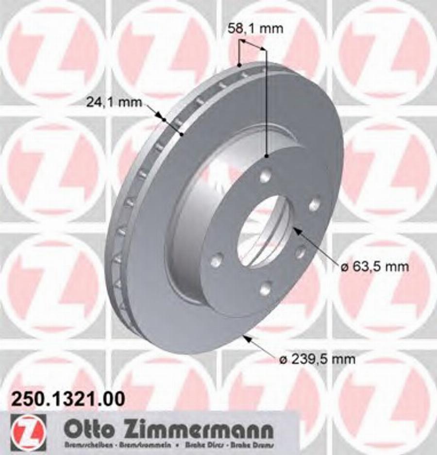 Zimmermann 250.1321.00 - Əyləc Diski furqanavto.az