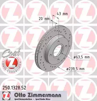 Zimmermann 250.1328.52 - Əyləc Diski furqanavto.az