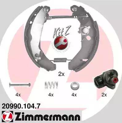 Zimmermann 20990.104.7 - Əyləc Başlığı Dəsti www.furqanavto.az