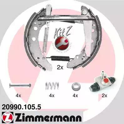 Zimmermann 20990.105.5 - Əyləc Başlığı Dəsti furqanavto.az