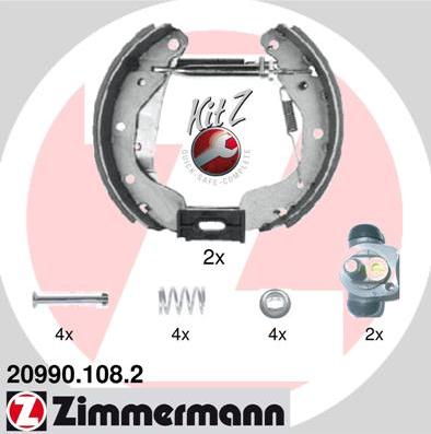 Zimmermann 20990.108.2 - Əyləc Başlığı Dəsti furqanavto.az