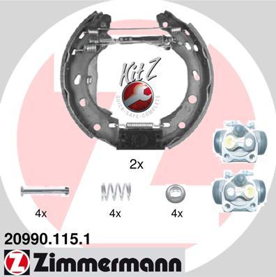 Zimmermann 20990.115.1 - Əyləc Başlığı Dəsti furqanavto.az