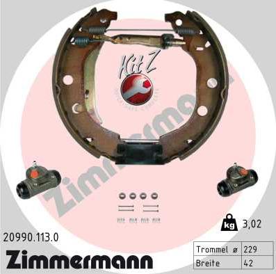 Zimmermann 20990.113.0 - Əyləc Başlığı Dəsti furqanavto.az