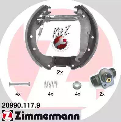 Zimmermann 20990.117.9 - Əyləc Başlığı Dəsti furqanavto.az